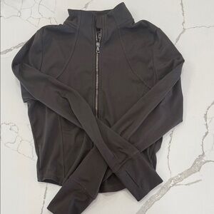 Hollister Brown Zip-Up Jacket